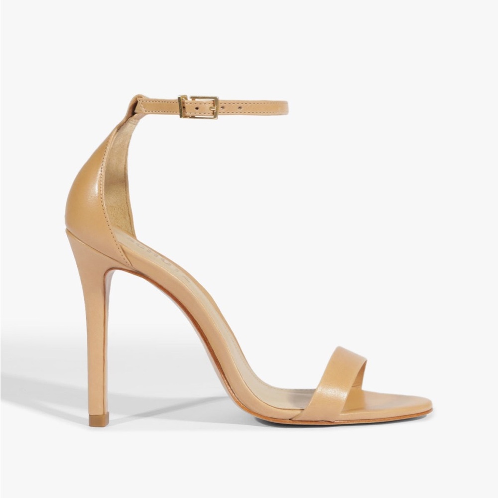 🔥SCHUTZ Nude Tan Ankle-Strap Stiletto Sandal BRAND NEW 🔥 CADEY-LEE SANDAL
